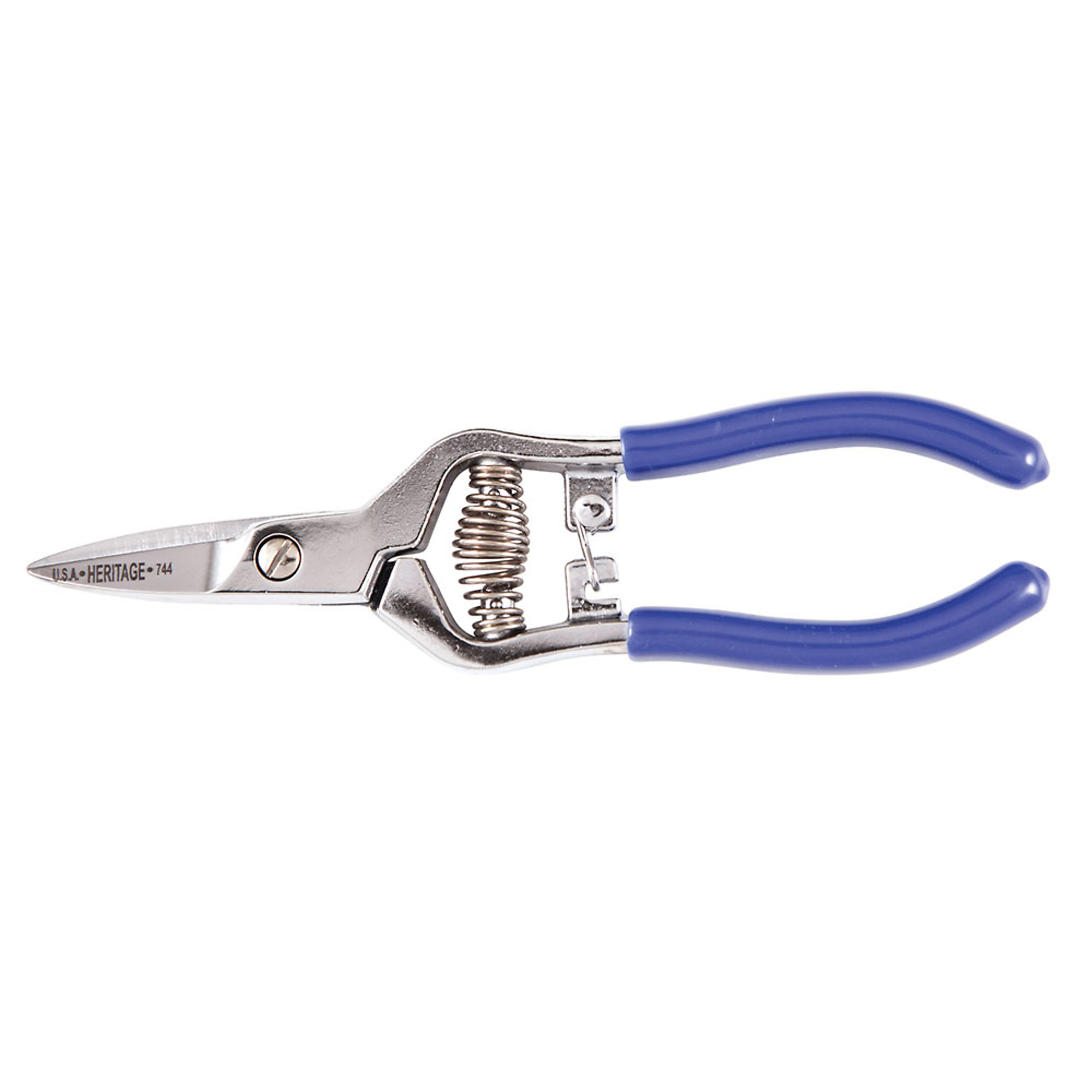 Klein Tools, Spring Action Snip, 6-3/4in., Blade Size 1 in, Tool Length 6.38 in, Model# 744